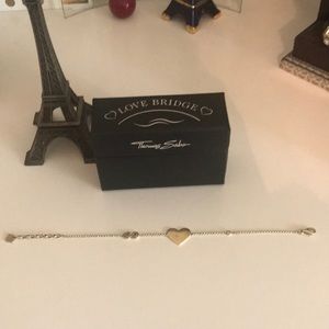 THOMAS SABO silver gold plated heart bracelet